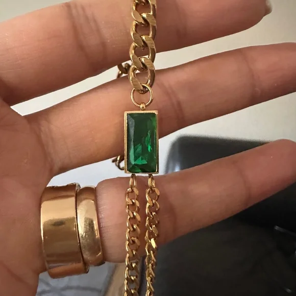 Emerald stainless bracelet - Picture 1 of 2